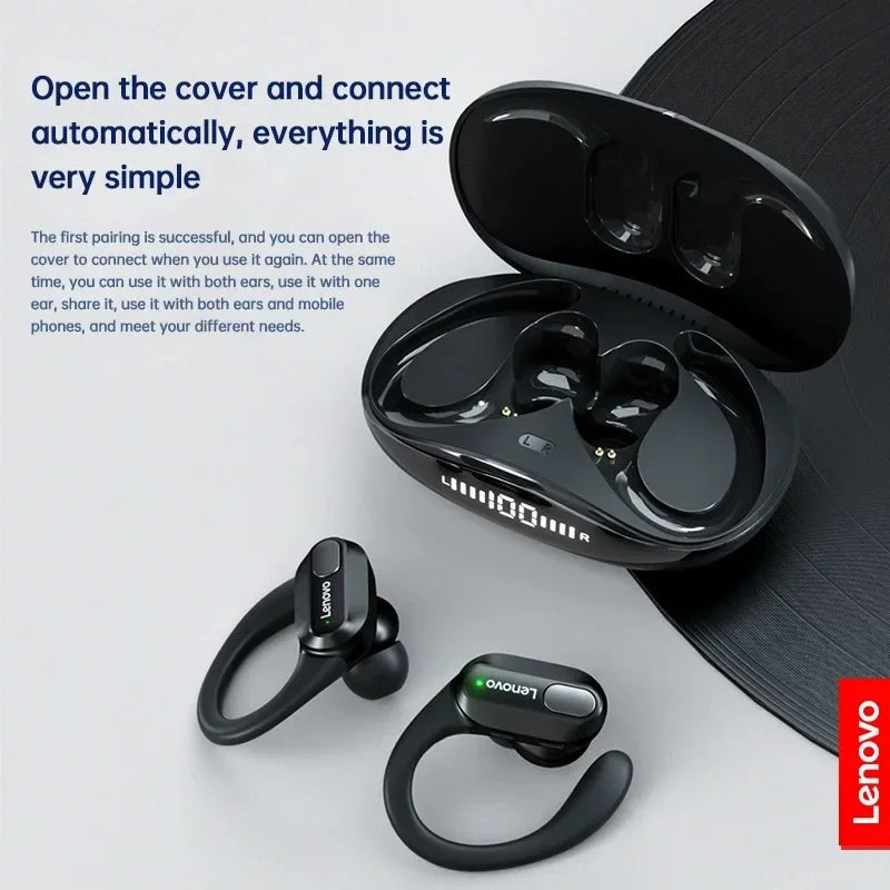 Écouteurs sans fil Lenovo XT80 Bluetooth 5.3 – Sport, Micro & Réduction du bruit