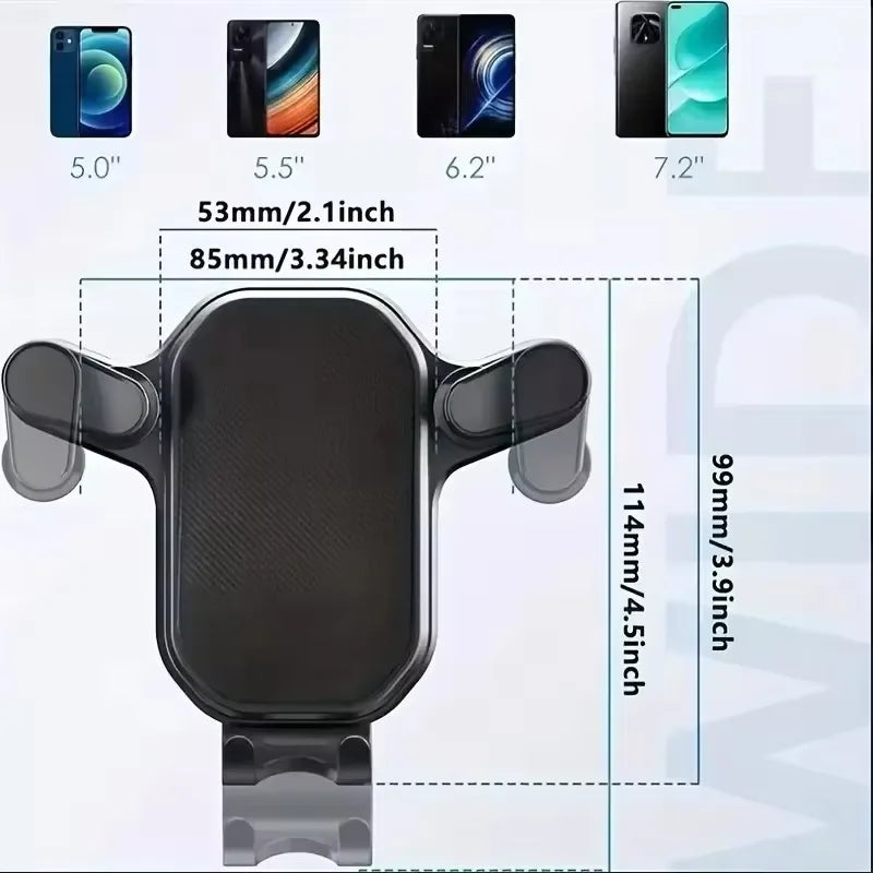 Car Phone Holder Car Air Vent Clip Mount Mobile Cell Stand Smartphone GPS Support For 4.7-6.7 Inch Mobile Devices For iPhone