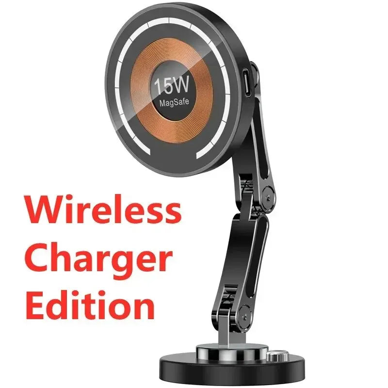 Support Voiture Magnétique avec Chargeur Sans Fil