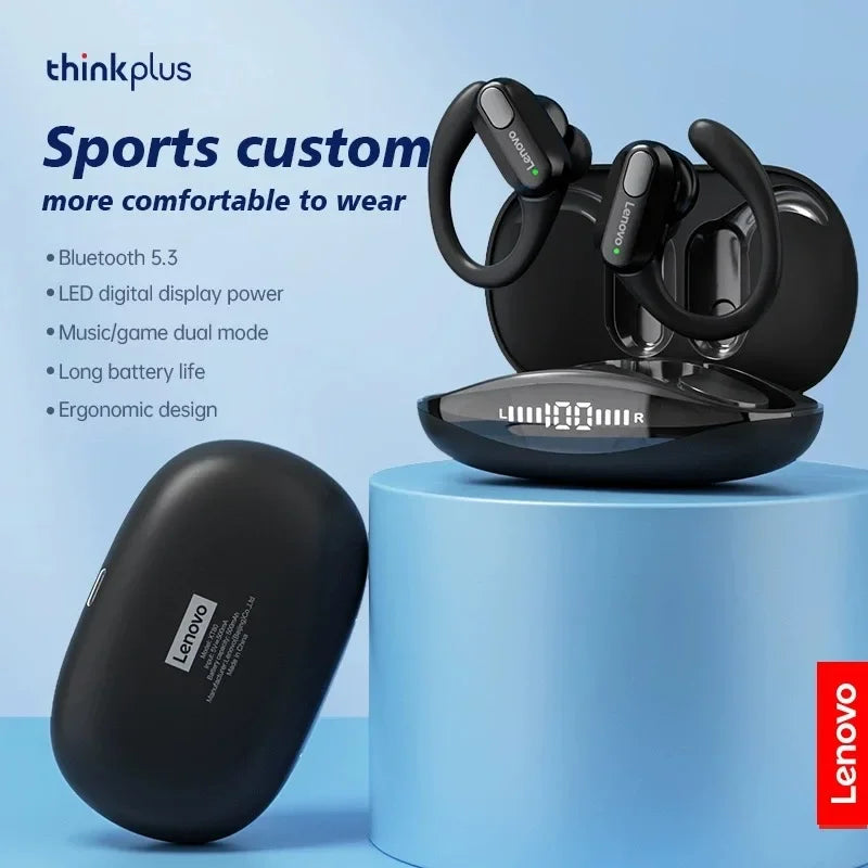 Écouteurs sans fil Lenovo XT80 Bluetooth 5.3 – Sport, Micro & Réduction du bruit