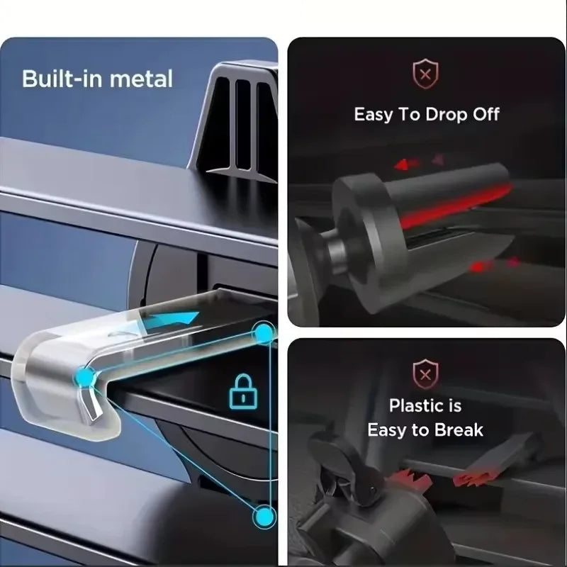 Car Phone Holder Car Air Vent Clip Mount Mobile Cell Stand Smartphone GPS Support For 4.7-6.7 Inch Mobile Devices For iPhone