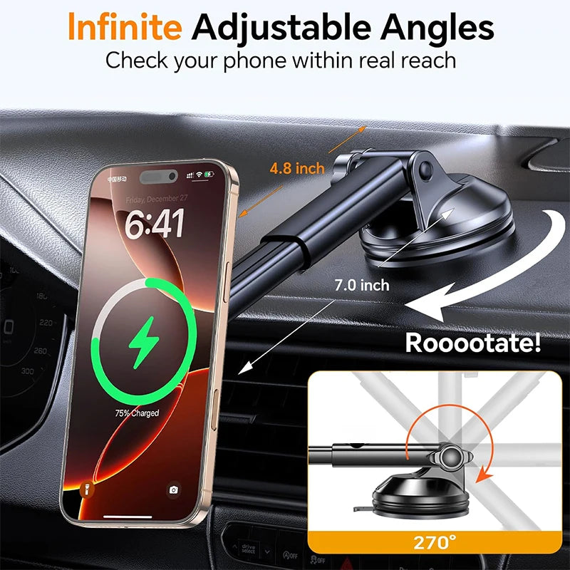 UYUXIO Chargeur Magnétique Sans Fil pour Voiture 15W